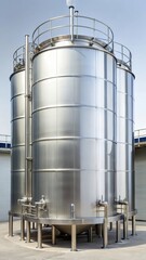 Vertical Storage Tank for Chemical Liquid