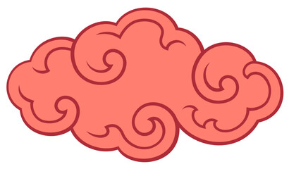 chinese cloud traditional style element decorate chinese korean thai tibetan japanese cloudscape concept calligraphy line