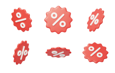 Coupon discount Full discount coupon Promotion label 3D
