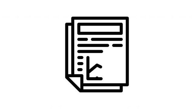line chart minimalist stroke animation