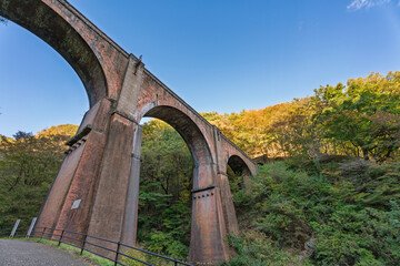 秋の碓氷峠 めがね橋　群馬県安中市