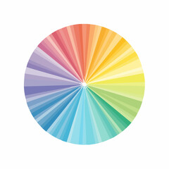 Obraz premium Colorful Circular Color Palette Design
