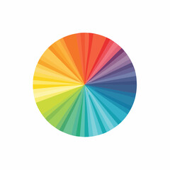Obraz premium Colorful Circular Color Wheel Diagram