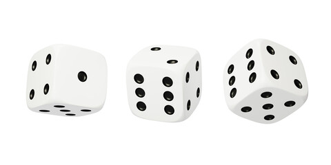 Game points randomly spin entertainment lucky dice 3D