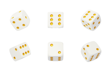 Game points randomly spin entertainment lucky dice 3D