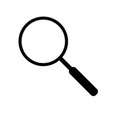 magnifying glass isolated on white