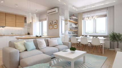 Fototapeta premium modern living room