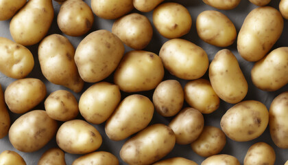Single Potato with Clean White Background - Ultra HD - Brightened