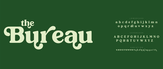 Bureau  Classic beautiful Modern luxury Serif Letter Minimal Fashion. Typography decoration logotype fonts, wedding, logos. vector illustration