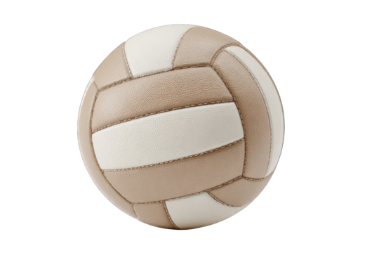Beige volleyball, close-up