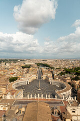 Aerial View of St. Peter’s Square and Vatican City