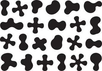Fototapeta premium Abstract Blob Vector Shapes for Organic, Fluid, and Modern Graphic Elements