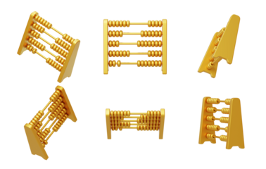 Abacus calculation Accounting financial statistics calculation disk 3D