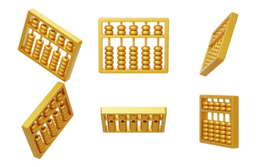 Abacus calculation Accounting financial statistics calculation disk 3D