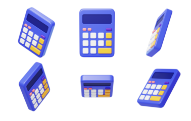 Calculator Financial Calculation Arithmetic addition subtraction Multiplication division 3D