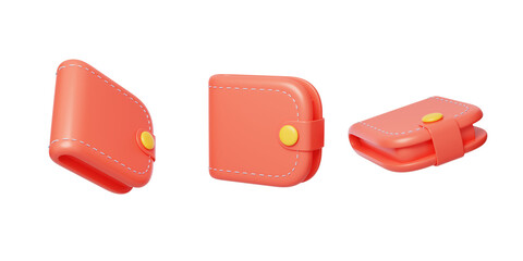 Financial payment wallet Card wallet small change custody 3D