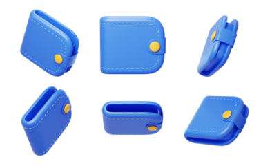 Financial payment wallet Card wallet small change custody 3D
