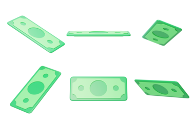 Dollar Finance International Trade currency Investment funds 3D