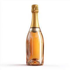 Champagne bottle with gold foil top