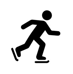 ice skating vector icon