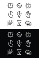 Business icons set