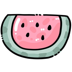 Cute Pink Watermelon Slice