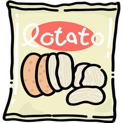 Cute Potato Chips Snack Bag