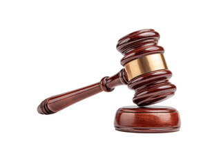 Gavel of justice law auction legal symbol, Isolated On White Background, Png Transparent