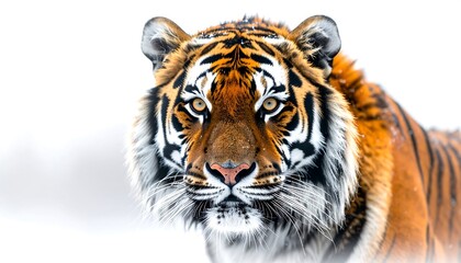 Fototapeta premium Tiger portrait in snow