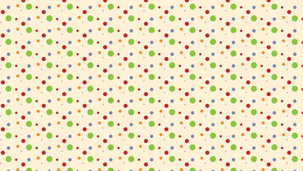 Polka dots vector pattern design
