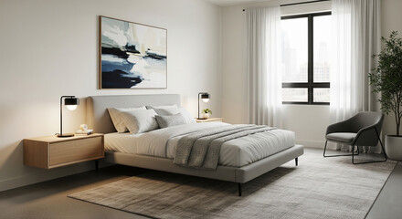 modern living room with sofa