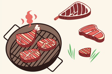 Chocolate candy set vector illustration of assorted sweets and desserts