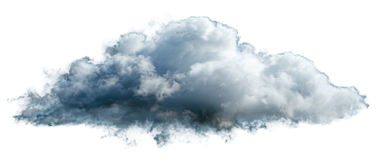A large, gray cumulus cloud