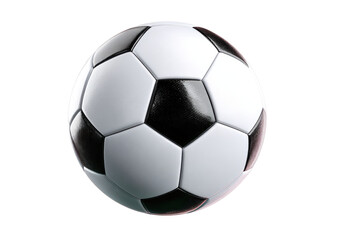 Fototapeta premium Close-up soccer ball, black and white