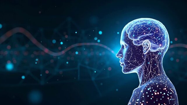 Dynamic Digital Visualization of Reinforcement Learning AI: Trial-Based Adaptive Algorithms for Autonomous Decision Systems - Stock Photo Concept