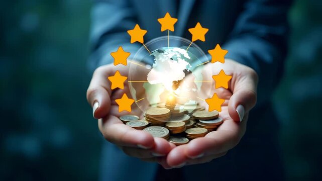 Evolving Global Investment: Capital Reallocation and Market Strategy Shifts in Foreign Investment Dynamics - Photo Stock Concept with Left Space