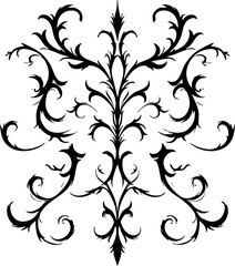 Baroque Ornamental Tribal Tattoo Swirl Desig