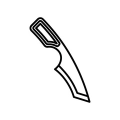 survival knife icon vector design template elegant style
