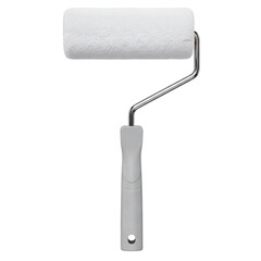Obraz premium White paint roller isolated on transparent background