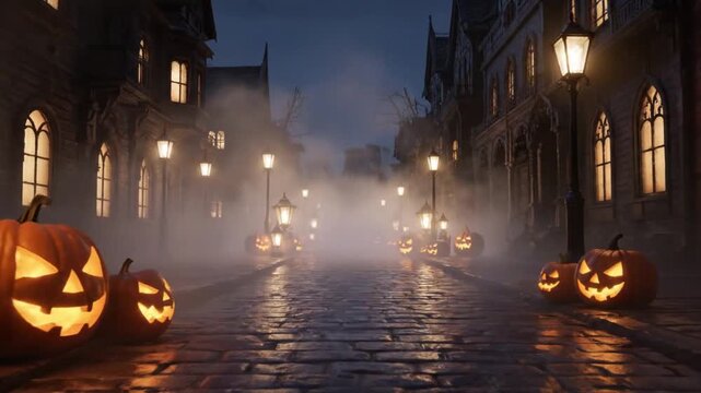Hellowen Background in Slow Motion