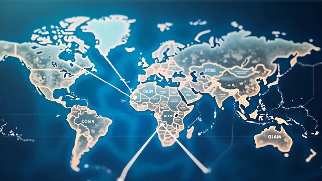 Examine multifaceted economic interdependence driving global trade linkages integrated financial systems collaborative policy frameworks and reciprocal market influences among nations in  Photo Stock 