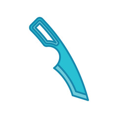 survival knife icon vector design template elegant style
