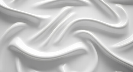 Naklejka premium Abstract white cream background with smooth texture and soft waves