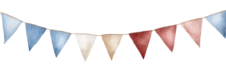Watercolor bunting (4)