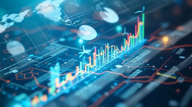 Showcase Revenue-Generating Tariffs: Visuals of Fiscal Charts, Robust Government Revenue Streams, and Policy Measures Enhancing National Income in Photo Stock Concept