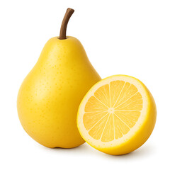 pear isolated on white background