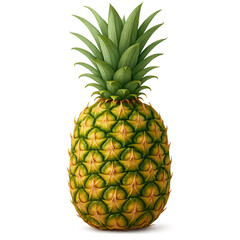 pineapple on white background
