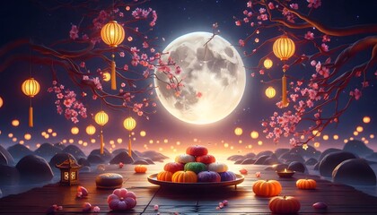 Chuseok Day in Korea: Moonlight, Songpyeon & Family