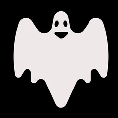 Cute ghost creation kit icon.Halloween spooky monsters, scary spirit or poltergeists at night. cartoon ghosts. cute ghost creation kit, changeable face, flat design icon. sticker, clipart,vector.