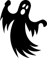 Cute ghost creation kit icon.Halloween spooky monsters, scary spirit or poltergeists at night. cartoon ghosts. cute ghost creation kit, changeable face, flat design icon. sticker, clipart,vector.